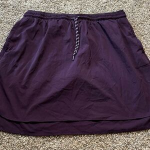 Members Mark woven trek skort purple size XXL with drawstring and elastic